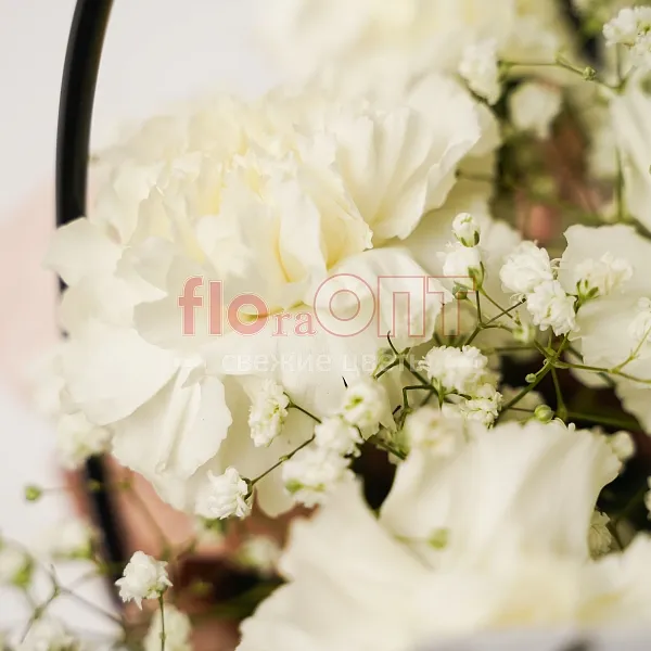 Коробка № 217 с белой гвоздикой  — фото 4