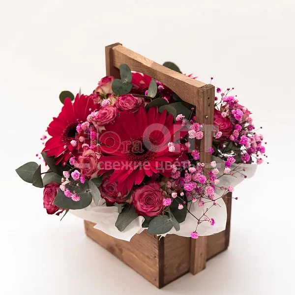 Композиция № 188 с герберами  — фото 1