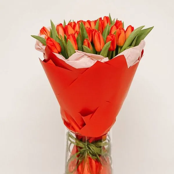 Букет № 564 из 25 тюльпанов — фото 3