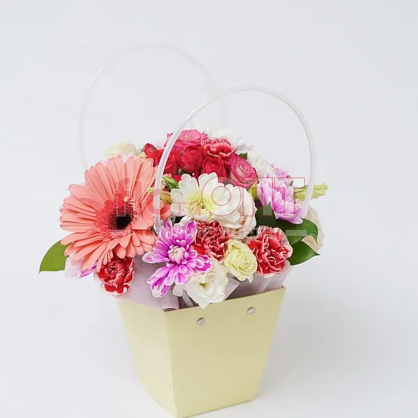 Коробка № 182 сборная с герберой  — фото 5