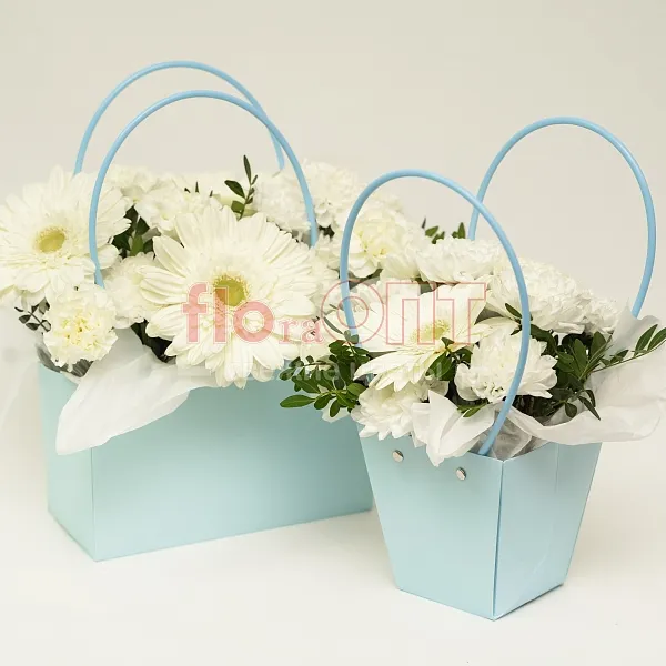 Композиция № 265 с белыми герберами  — фото 4