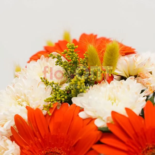 Коробка № 203 с оранжевыми герберами  — фото 3