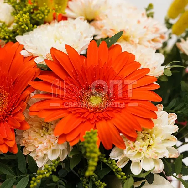 Коробка № 203 с оранжевыми герберами  — фото 4