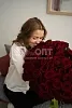 Букет Моно № 452 из 101 российской розы — фото 8