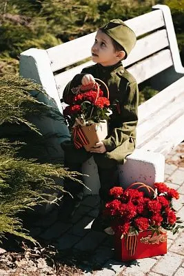 День Победы №16 сумочка красная с гвоздикой — фото 7